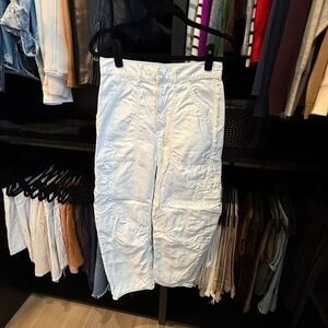Citizens Of Humanity Off-White Cotton Crop Pants